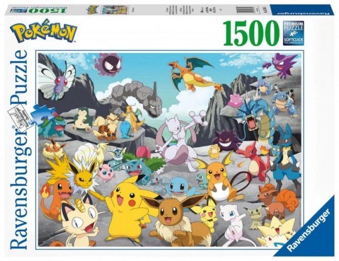 Puzzle 2D 1500 pièces Pokémon Classic