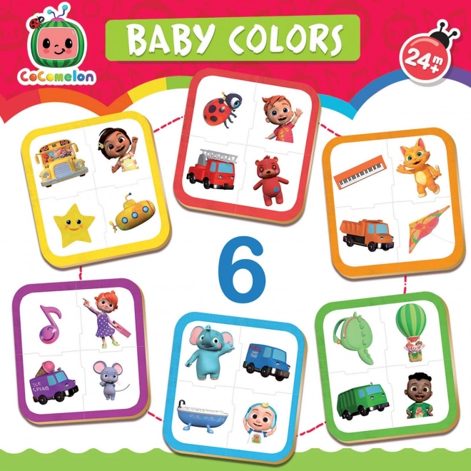 EDUCA Baby puzzle CoComelon : Apprends les couleurs 6x4 pièces