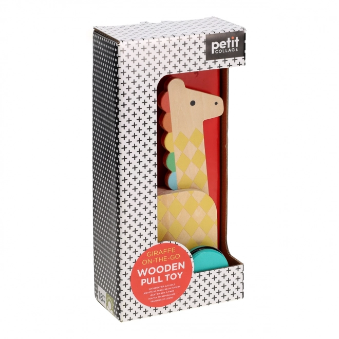 Jouet à tirer girafe