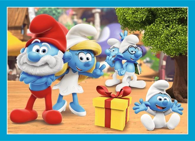 TREFL puzzle Village des Schtroumpfs 4 en 1