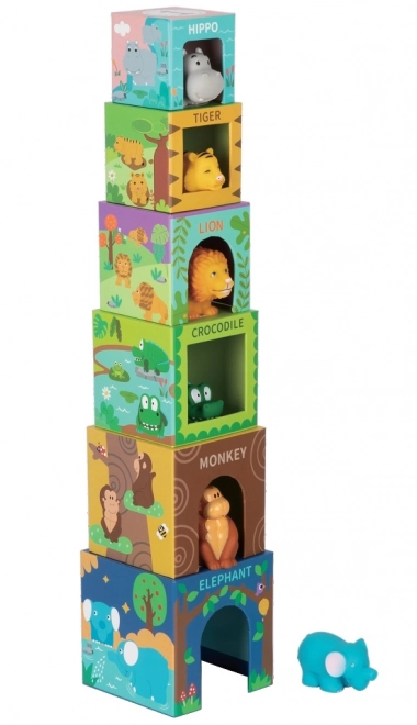 Cubes avec animaux Safari pour enfants par 2Kids Toys