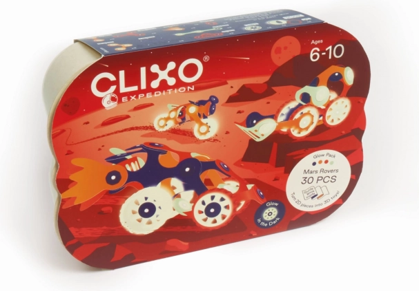Cubes magnétiques Clixo expédition martienne, 30 pièces