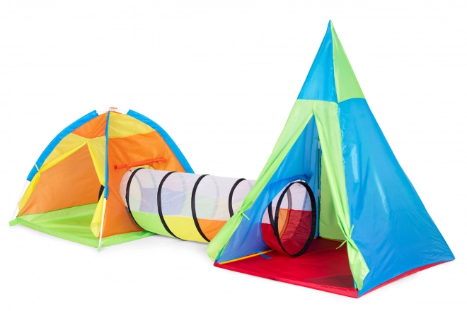 Aire de jeux de tentes pour enfants 3 en 1 igloo tipi tunnel IPLAY