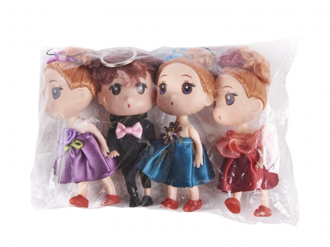 Ensemble de poupées - 3 filles et 1 garçon