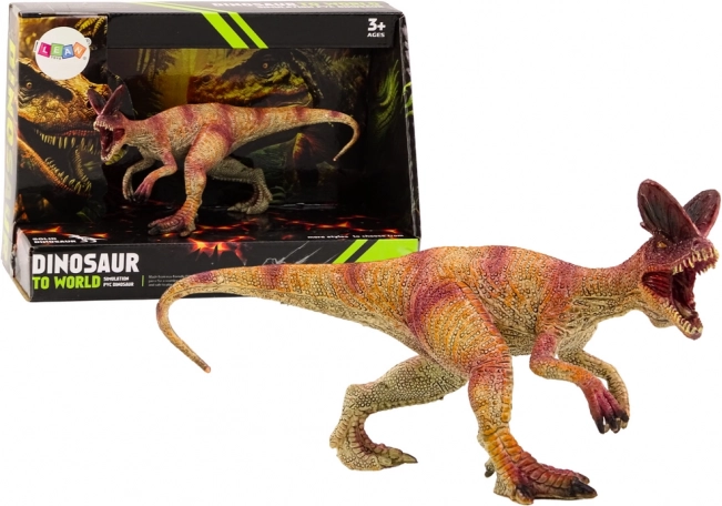 Figurine de collection dinosaure dilophosaure, rouge, 1 pièce