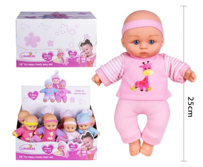 Adorable bébé avec vêtements 24 cm