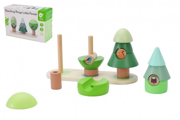 Puzzle en bois - Forêt avec arbres