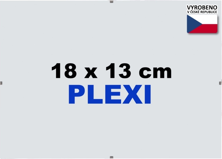 Cadre Euroclip 18 × 13 cm en plexiglas