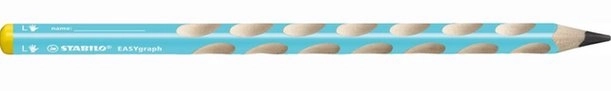 Crayon ergonomique STABILO EASYgraph pour gauchers bleu