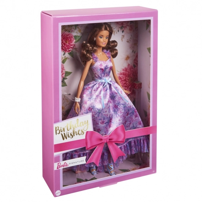 Poupée Barbie avec signature de souhaits d'anniversaire