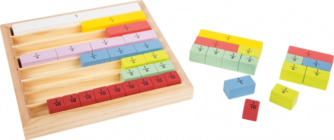 Tableau éducatif Small Foot coloré fractions