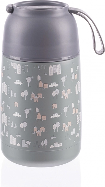 Thermos alimentaire avec poignée en silicone 620 ml, City