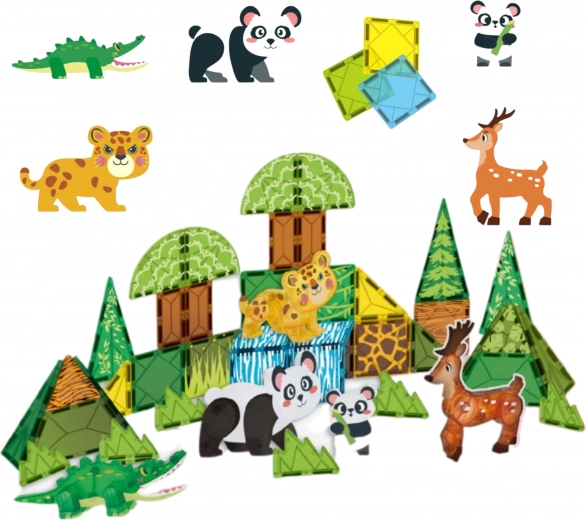 Connexion magnétique pour des constructions 3D stables