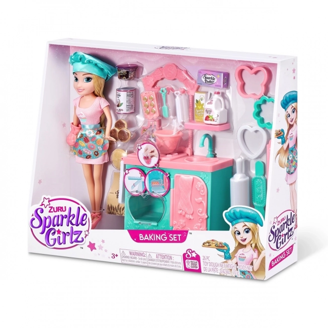 Ensemble de cuisson Sparkle Girlz avec poupée 27 cm