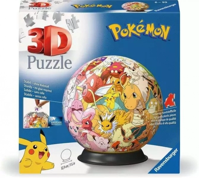 Puzzle 3D sphère Pokémon