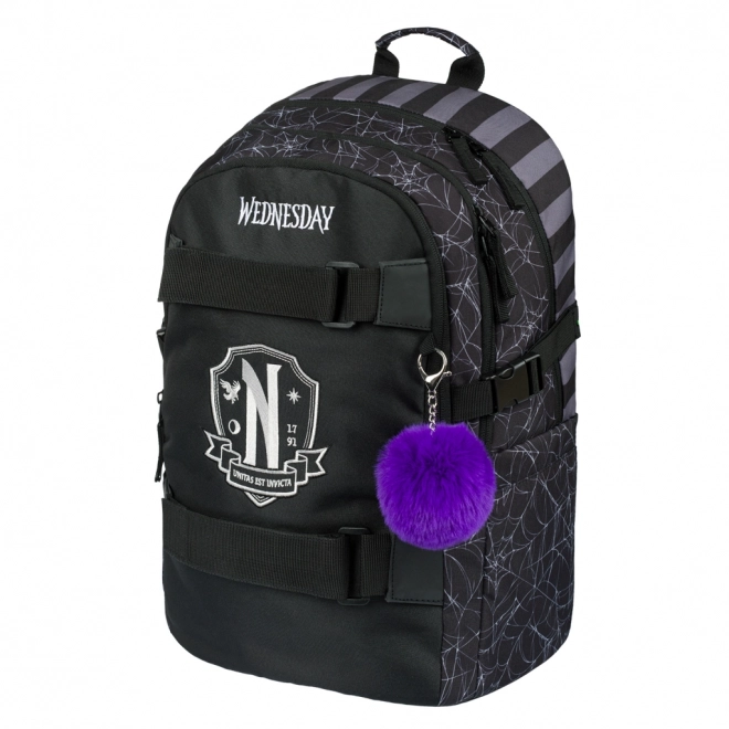 BAAGL Sac à dos scolaire Skate Wednesday Nevermore
