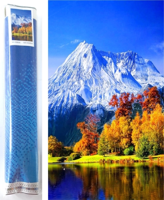 Peinture diamant Paysage d’automne 80 × 40 cm