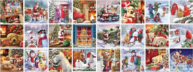 Calendrier de l'Avent avec puzzle Eurographics 24 x 50 pièces – Joyeux Noël