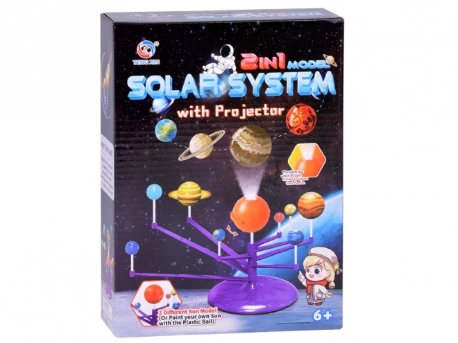 Ensemble éducatif 2 en 1 Système solaire avec projecteur