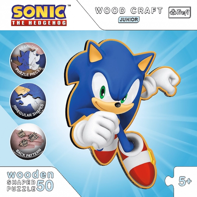 Puzzle en bois Sonic 50 pièces