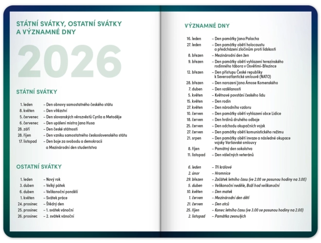 Agenda scolaire Vert 2025–2026