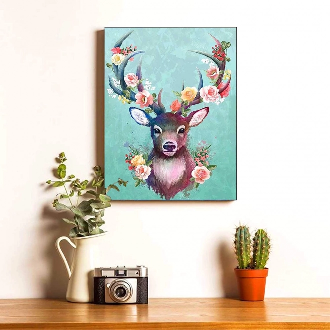 Mosaïque de Diamant 5D 30x40 cm avec motif Cerf