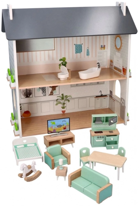 Maison de poupée en bois Agréable