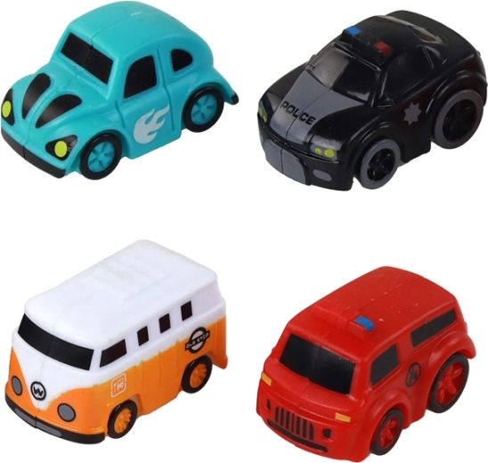 Quatre petites voitures stylées