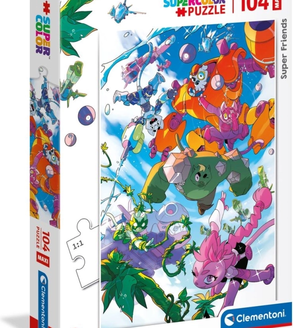 Puzzle CLEMENTONI Super Friends! MAXI 104 pièces