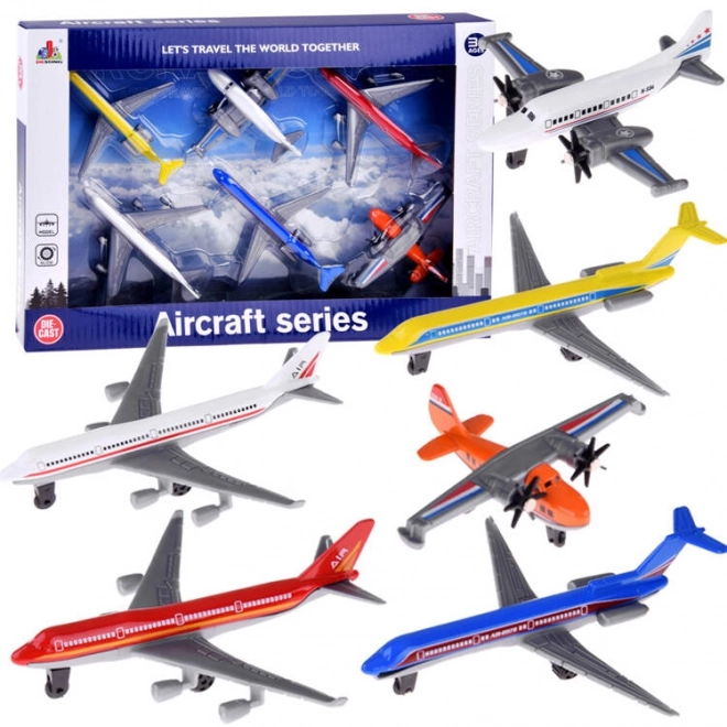 Ensemble d'avions personnels en métal 6 pièces