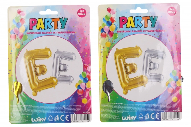 Ballon gonflable - lettre E
