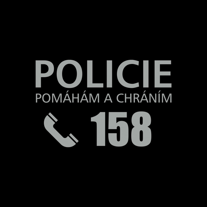 Déguisement d'enfant policier avec casquette - impression tchèque (S)