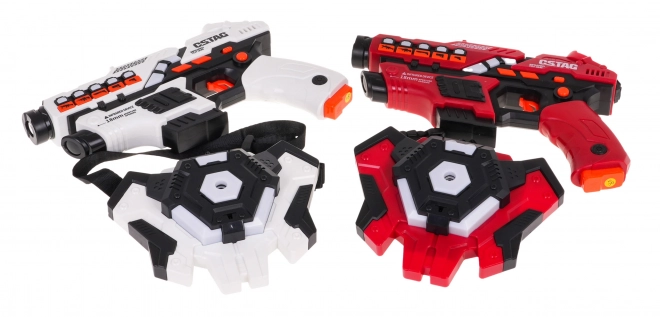 Ensemble d'armes laser + boucliers avec fonction de fumée