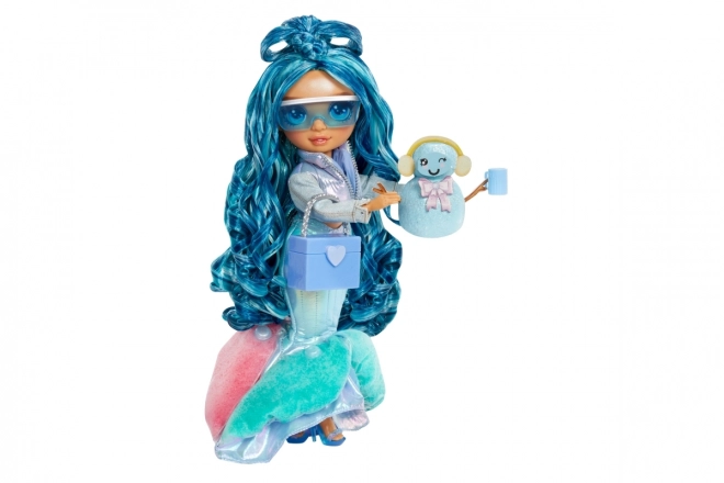 Poupée de mode Rainbow High Hiver - Skyler (Bleu)