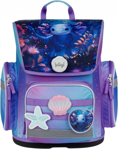 Cartable scolaire Ergo avec motif axolotl