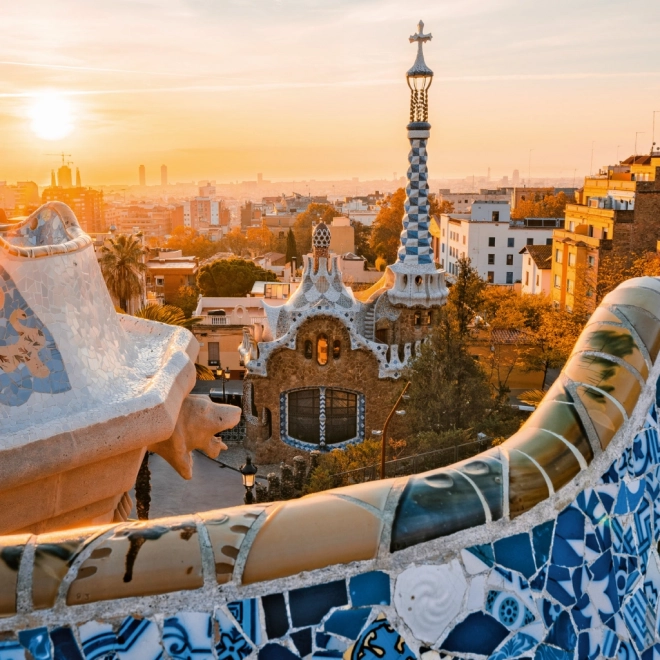 Calendrier mural Barcelone 2026, 30 x 30 cm