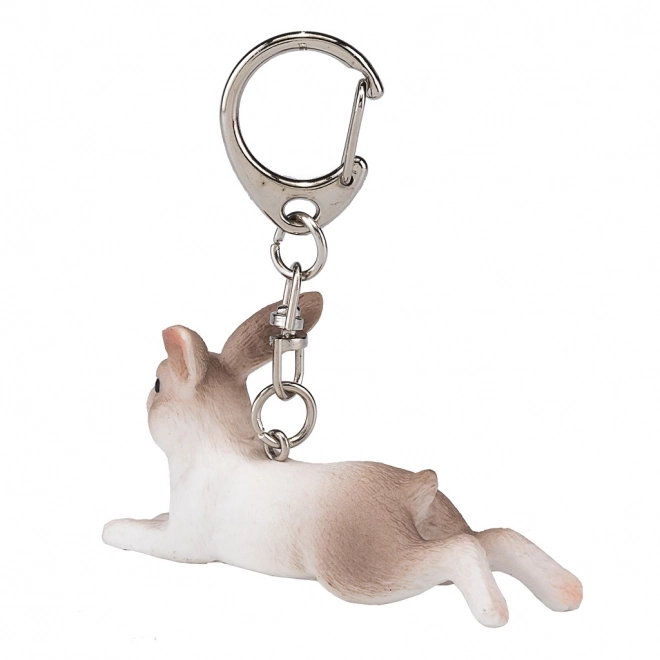 Porte-clés lapin couché