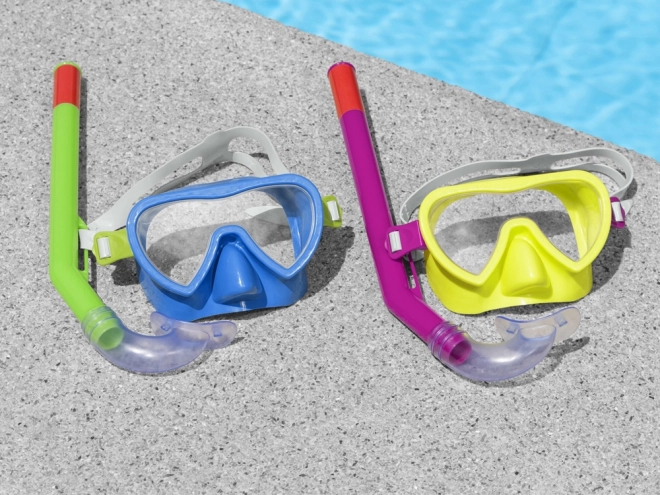 Masque de plongée Bestway avec tuba pour enfants 3+ – Jaune