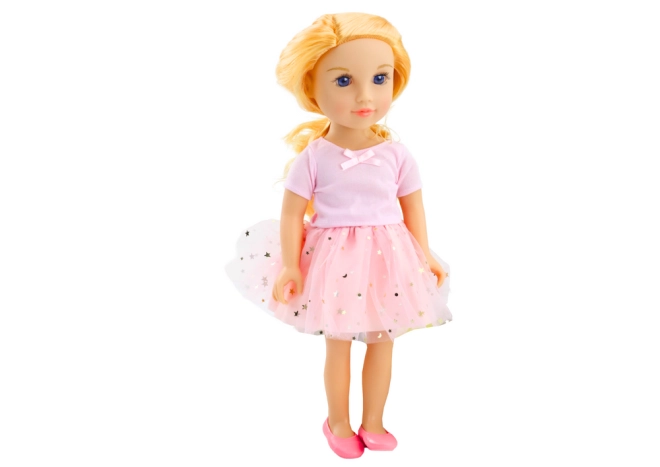 Robe rose avec jupe en tulle