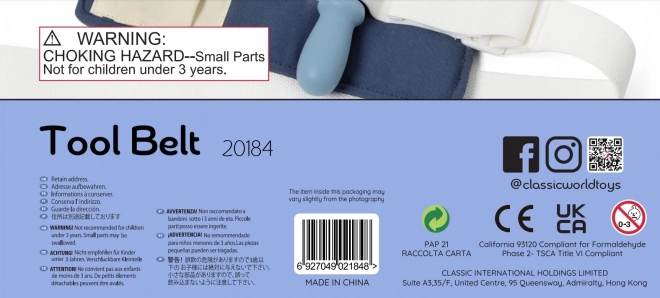Kit du petit bricoleur avec outils de Classic World
