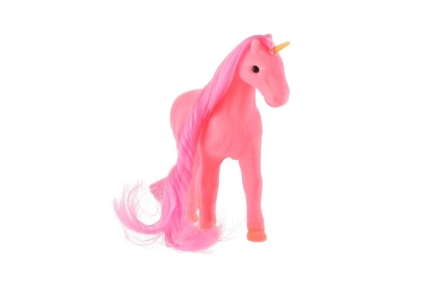 Peluche de licorne avec peigne 14cm dans un sac