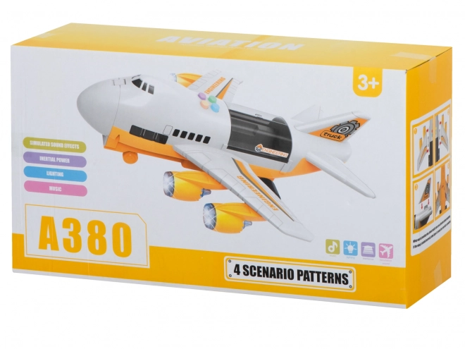Avion cargo avec machines de construction