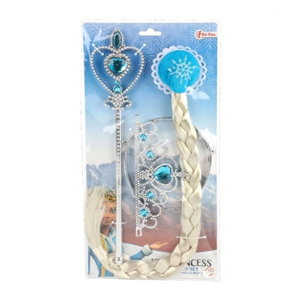 Ensemble de beauté Princesse des Glaces avec couronne et sceptre