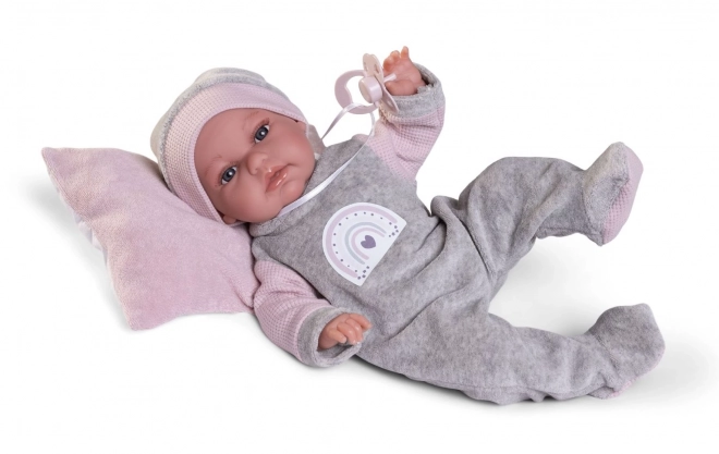 Antonio Juan 70363 TONETA - poupée réaliste bébé avec fonction de mouvement spéciale et corps en tissu doux - 34 cm