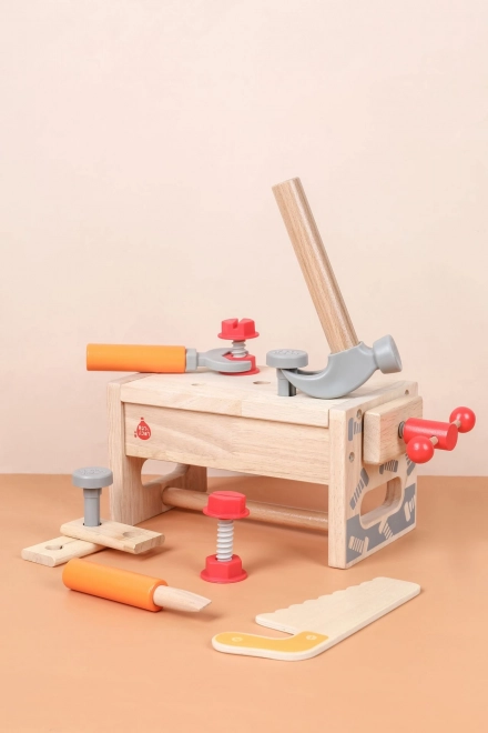 Lucy & Leo Grand charpentier - ensemble en bois d'outils avec établi