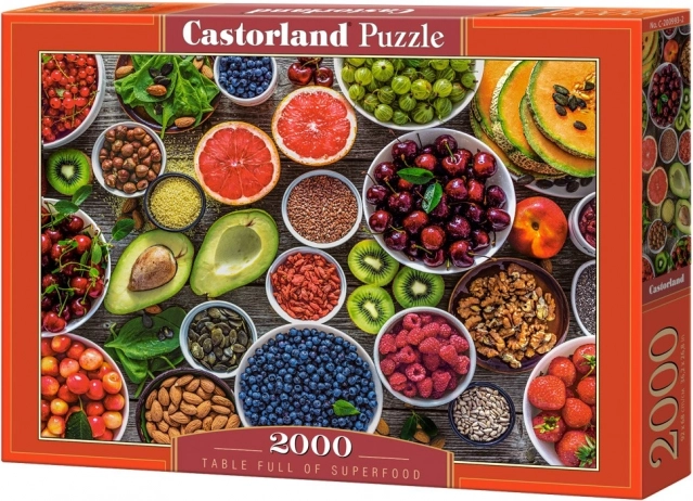 Puzzle 2000 pièces Table Full of Superfood