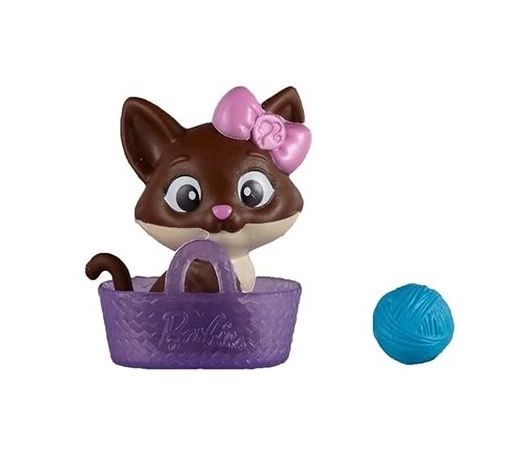 Barbie chaton dans le panier