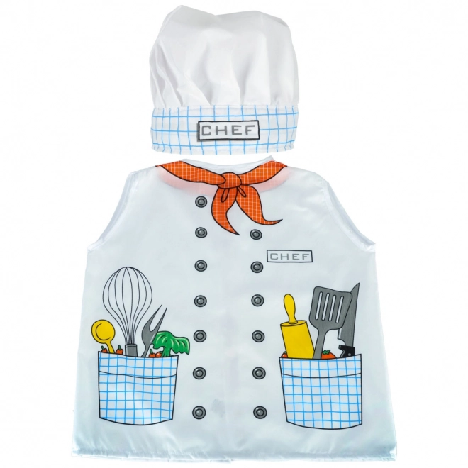 Costume de cuisinier pour enfants 3-8 ans