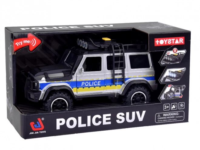 Voiture de police tout-terrain avec lumières et sons