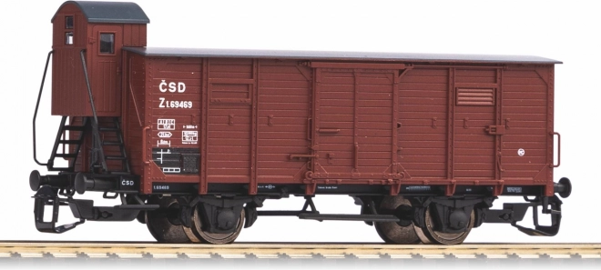 Piko wagon couvert G02 avec cabine de serre-frein ČSD, époque III, TT